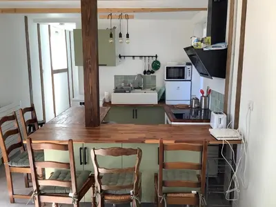 Cuisine ou kitchenette dans l'établissement Longère au Numéro 7