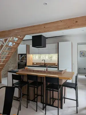 Cuisine ou kitchenette dans l'établissement Maison des Artistes Paris Giverny