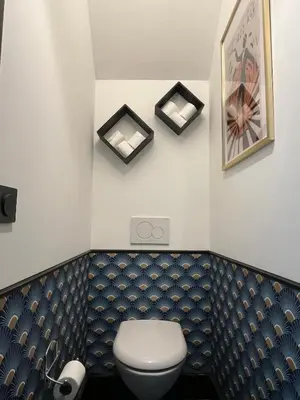 Salle de bains dans l'établissement Maison des Artistes Paris Giverny