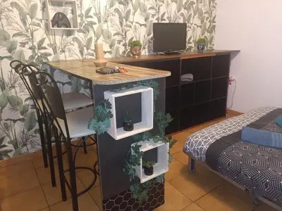 Télévision ou salle de divertissement dans l'établissement Nouveau studio 1 d'Amiens