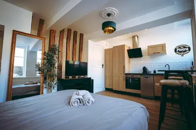 Cuisine ou kitchenette dans l'établissement Spa du palais jacuzzi sauna - Rouen centre - free parking