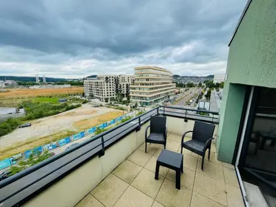 Balcon ou terrasse dans l'établissement Terrasse & Confort à Rouen - 396