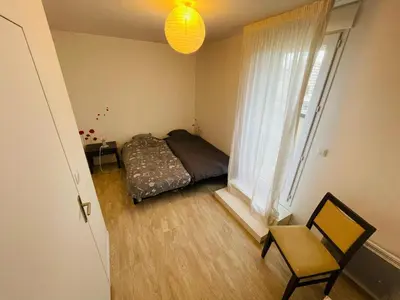 Un ou plusieurs lits dans un hébergement de l'établissement Terrasse & Confort à Rouen - 396