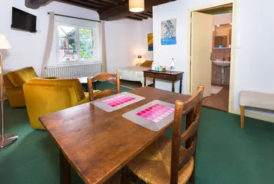 Coin salon dans l'établissement manoir d archelles