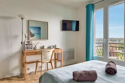 Plan de l'établissement Le Léon 12 Joli studio avec balcon situé à Dieppe