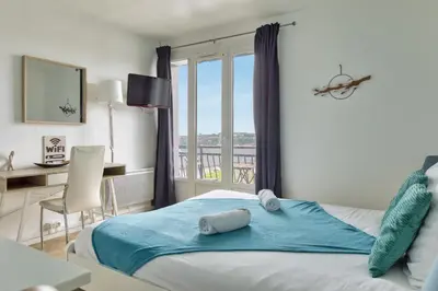 Plan de l'établissement Le Léon 13 Joli studio avec balcon situé à Dieppe