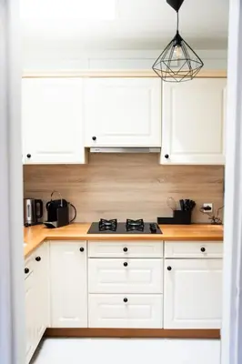 Cuisine ou kitchenette dans l'établissement Le Chemin