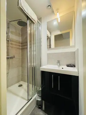 Salle de bains dans l'établissement L'appartement du bonheur - 398