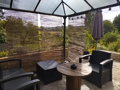 Balcon ou terrasse dans l'établissement Chambre proche Giverny