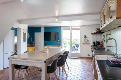 Cuisine ou kitchenette dans l'établissement Détente en Campagne - proche d'Amiens
