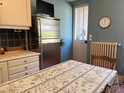 Cuisine ou kitchenette dans l'établissement Le Manoir de la Seine - proche Giverny