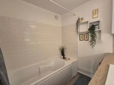 Salle de bains dans l'établissement Appartement La Muse Centre Historique Rouen