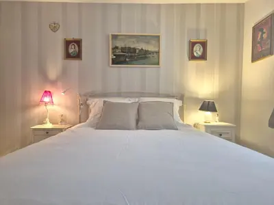 Un ou plusieurs lits dans un hébergement de l'établissement Appartement La Muse Centre Historique Rouen