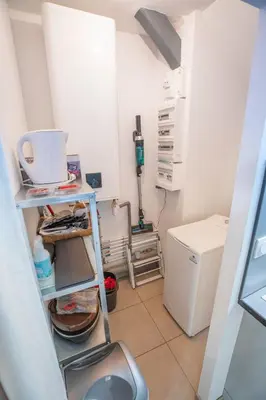 Télévision ou salle de divertissement dans l'établissement Appartement spacieux et lumineux
