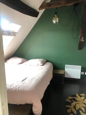 Un ou plusieurs lits dans un hébergement de l'établissement Les Rives de Vernon, duplex entre bords de Seine & centre ville