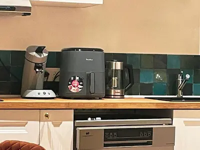 Cuisine ou kitchenette dans l'établissement L'Hauss'Rouennais - Appartement 2 pièces - Centre historique Rouen