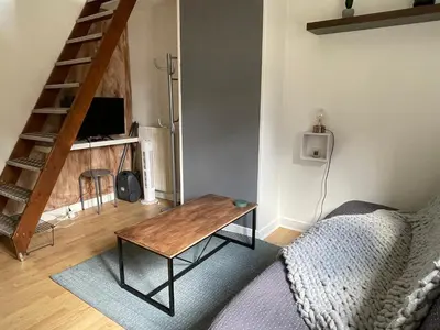 Coin salon dans l'établissement CosyAppart - LE ROBEC