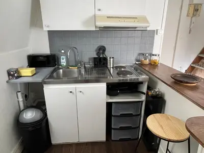 Cuisine ou kitchenette dans l'établissement CosyAppart - LE ROBEC