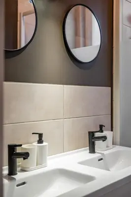 Salle de bains dans l'établissement Appartement La Rive Rouen proche centre historique