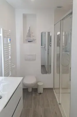 Salle de bains dans l'établissement Maisons de pêcheurs