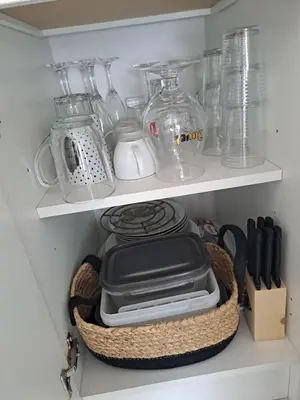 Cuisine ou kitchenette dans l'établissement Studio cosy