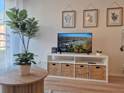 Télévision ou salle de divertissement dans l'établissement Appartement L'Accès Rouen 10' Centre Historique