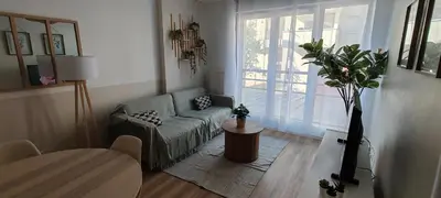 Coin salon dans l'établissement Appartement L'Accès Rouen 10' Centre Historique