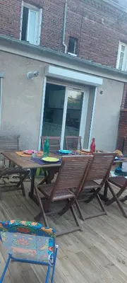 Balcon ou terrasse dans l'établissement Maison de ville