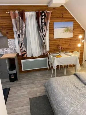 Un ou plusieurs lits dans un hébergement de l'établissement Studio 2 A3M Locations