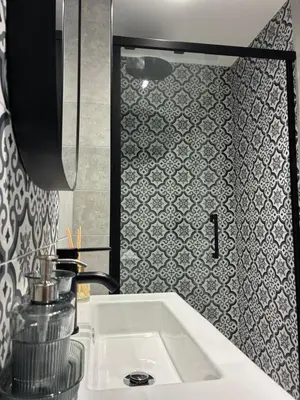 Salle de bains dans l'établissement Le Hangar - Studio esprit industriel
