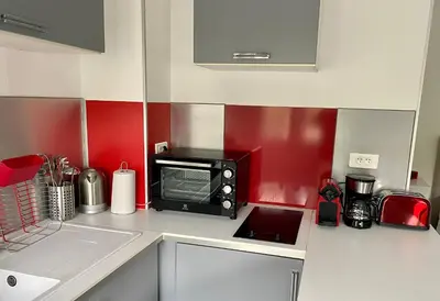 Cuisine ou kitchenette dans l'établissement Once upon a Time in Rouen - 213