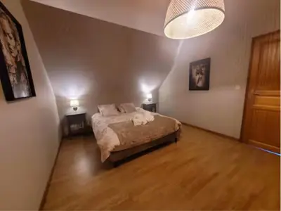 Un ou plusieurs lits dans un hébergement de l'établissement Le Petit Épinay Gîte Cosy entre Rouen et Dieppe
