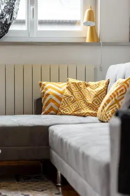 Un ou plusieurs lits dans un hébergement de l'établissement Le Auguste charmant duplex avec terrasse