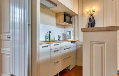 Cuisine ou kitchenette dans l'établissement Cozy Apartment In Les Andelys With Wifi