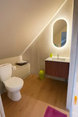 Salle de bains dans l'établissement NOUVEAU ! Logement refait à neuf !