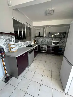 Cuisine ou kitchenette dans l'établissement La Marin'yères