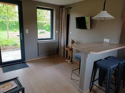 Télévision ou salle de divertissement dans l'établissement L'Henridette