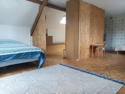 Un ou plusieurs lits dans un hébergement de l'établissement Maison De Vacances