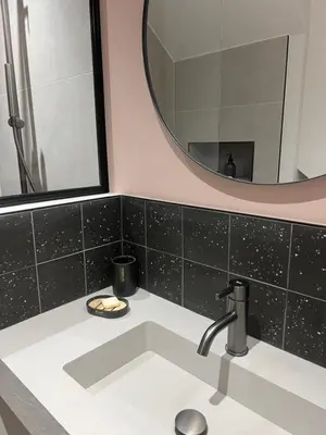 Salle de bains dans l'établissement Buxeria
