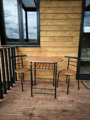 Balcon ou terrasse dans l'établissement La Mini Éole - Séjour insolite entre Rouen et Dieppe