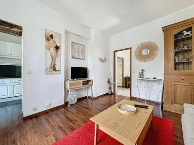 Télévision ou salle de divertissement dans l'établissement Beautiful apartment in Chantilly center