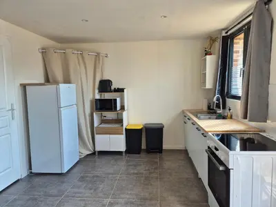 Cuisine ou kitchenette dans l'établissement Camelia