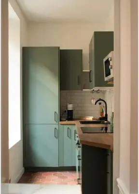Cuisine ou kitchenette dans l'établissement Appartement haussmannien dans le centre de Rouen