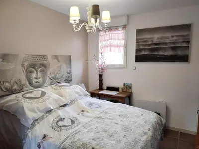 Un ou plusieurs lits dans un hébergement de l'établissement le cottage