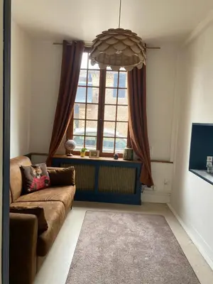 Télévision ou salle de divertissement dans l'établissement Appartement confortable aux Andelys - 90 m² avec parking