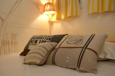 Un ou plusieurs lits dans un hébergement de l'établissement Rouen - Petit studio, hyper centre