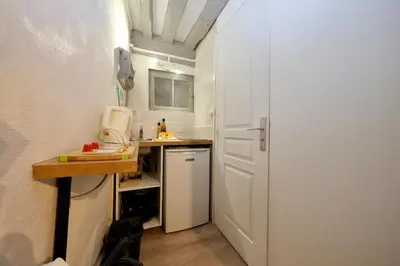 Cuisine ou kitchenette dans l'établissement Cocon 2 pers au cœur de Rouen