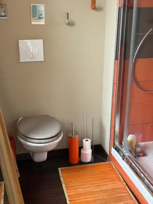 Salle de bains dans l'établissement La chambre du Parc