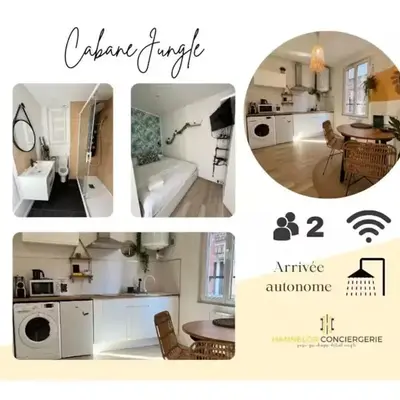 Cabane Jungle Appt 2p cosy calme Rouen fac