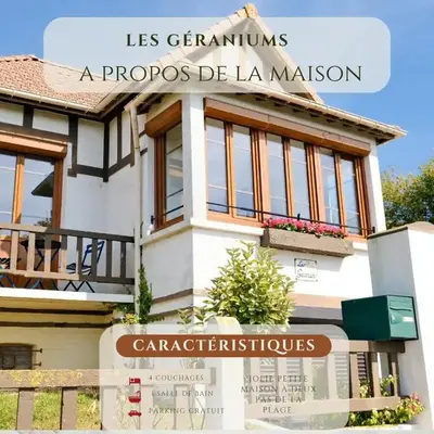 Les Géraniums vue mer - 4 personnes